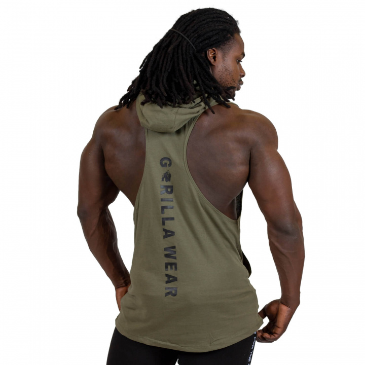 Lawrence Hooded Tank Top - Black Gorilla Wear