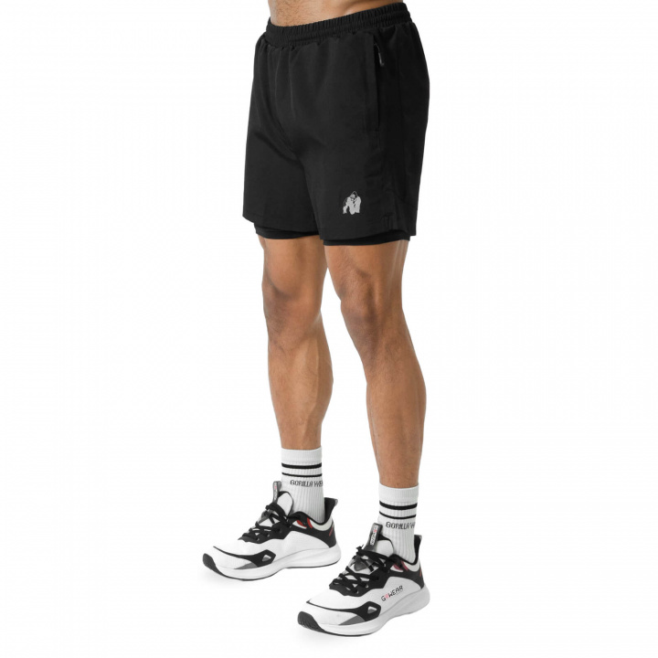 Lowell 2-In-1 Shorts, black i gruppen Herrkläder / Byxor & Tights / Träningsshorts hos Sportgymbutiken.se (GW-90203-900r)