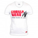 Utah V-Neck Tee, white, Gorilla Wear