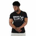 Sacramento V-Neck T-Shirt, black/white, Gorilla Wear