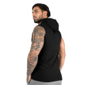 Melbourne S/L Hooded T-Shirt, black, Gorilla Wear