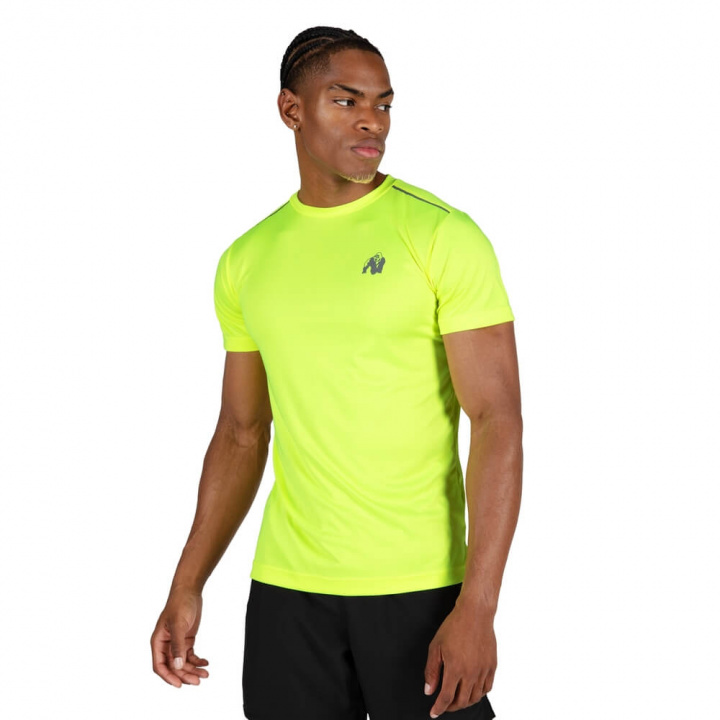 Washington T-Shirt, neon yellow, Gorilla Wear i gruppen Herrkläder / Överdelar / Funktions-t-shirt hos Sportgymbutiken.se (GW-90572-200r)