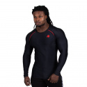 Hayden Compression Longsleeve, black/red, Gorilla Wear