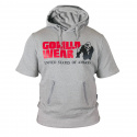 Boston Short Sleeve Hoodie, grå, Gorilla Wear