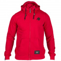 Classic Zipped Hoodie, red, Gorilla Wear