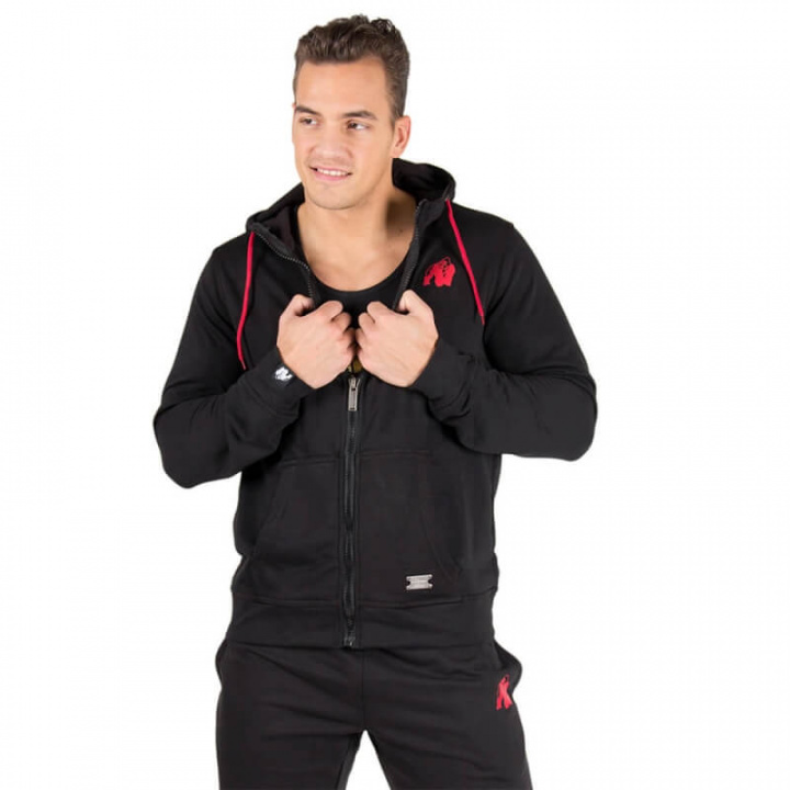 Kolla in Classic Zipped Hoodie, black, Gorilla Wear hos SportGymButiken.se