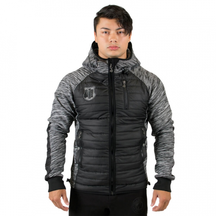 Kolla in Paxville Jacket, black/grey, Gorilla Wear hos SportGymButiken.se