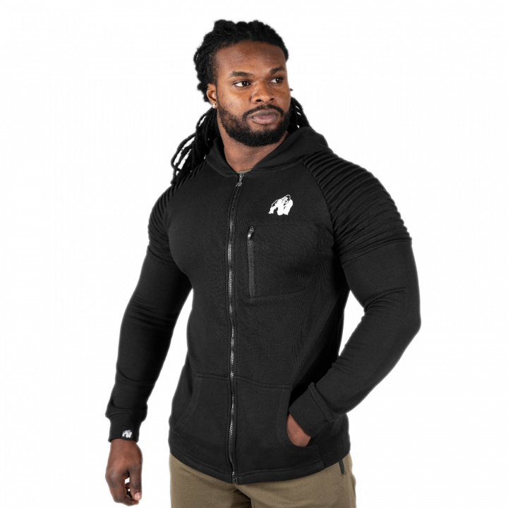 Kolla in Delta Hoodie, black, Gorilla Wear hos SportGymButiken.se