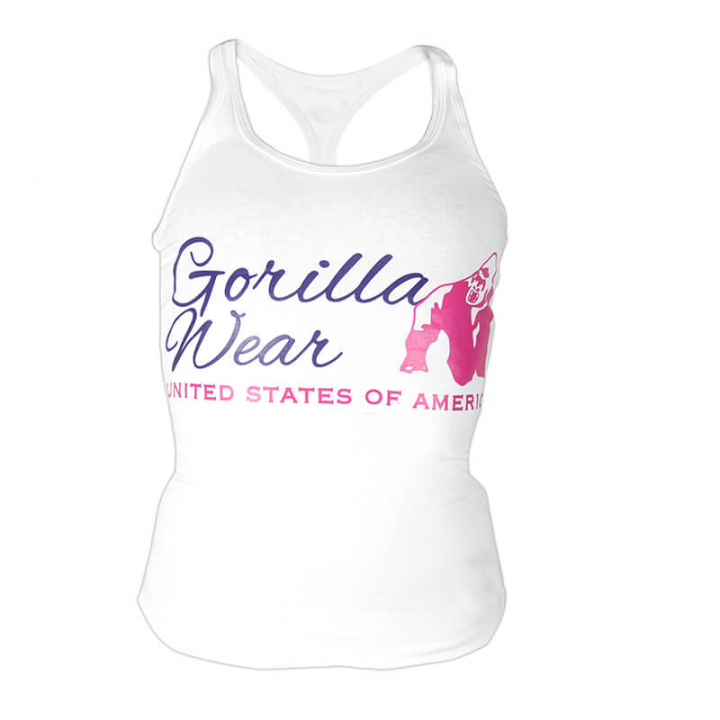 Kolla in Women's Classic Tank Top, white, Gorilla Wear hos SportGymButiken.se