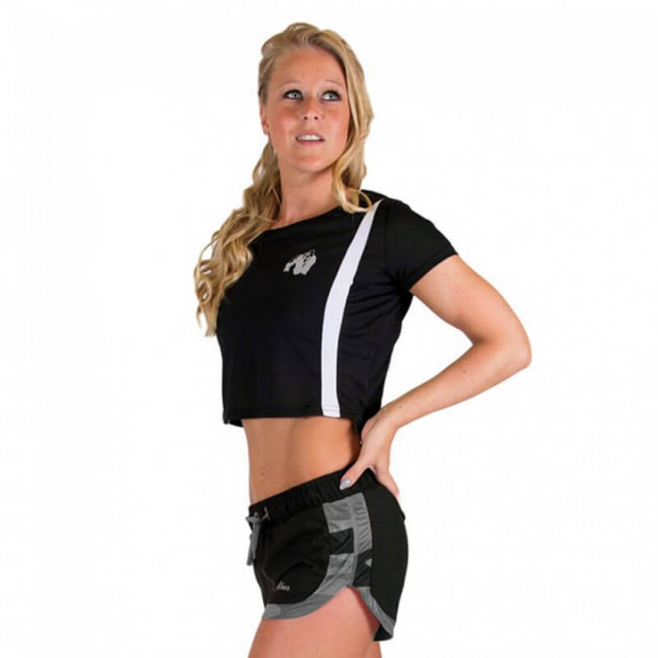 Kolla in Columbia Crop Top, black/white, Gorilla Wear hos SportGymButiken.se