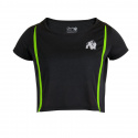 Columbia Crop Top, black/lime, Gorilla Wear