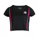 Columbia Crop Top, black/pink, Gorilla Wear