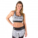 Pueblo Sport Bra, black/white, Gorilla Wear