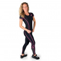 Carlin Compression Short Sleeve Top, black/pink, Gorilla Wear