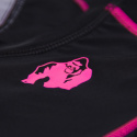 Carlin Compression Short Sleeve Top, black/pink, Gorilla Wear