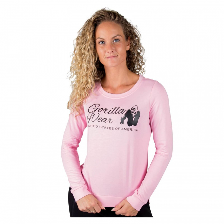 Kolla in Riviera Sweatshirt, light pink, Gorilla Wear hos SportGymButiken.se