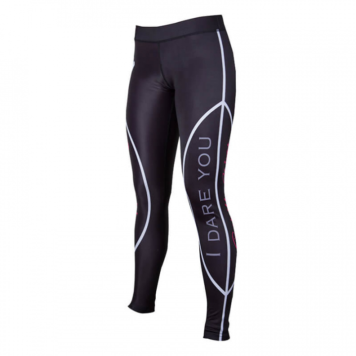 Kolla in Women's Baltimore Tights, black/pink, Gorilla Wear hos SportGymButiken.