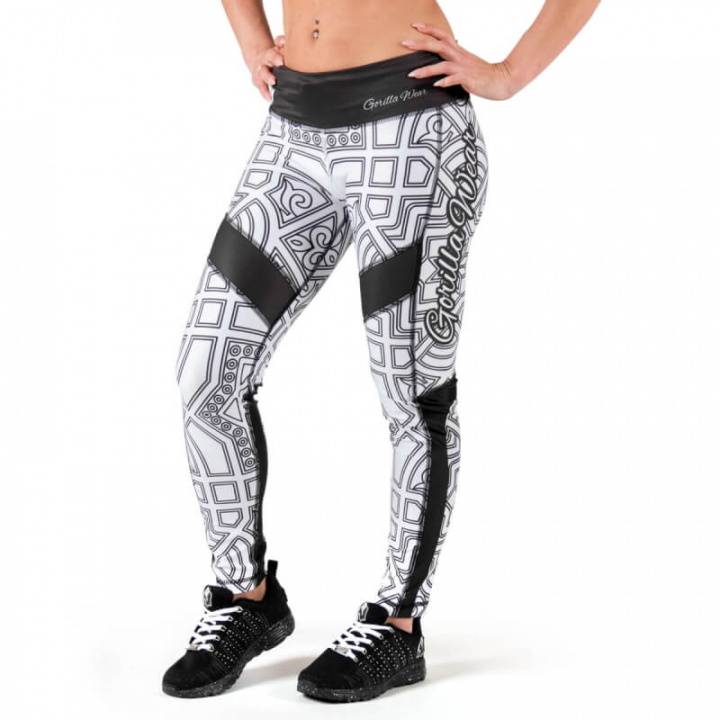 Kolla in Pueblo Tights, black/white, Gorilla Wear hos SportGymButiken.se