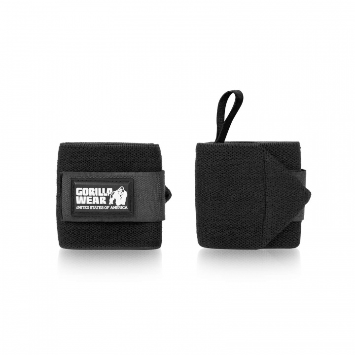 Kolla in Wrist Wraps Basic, black, Gorilla Wear hos SportGymButiken.se