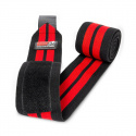 Knee Wraps, black/red, 2.5 m, Gorilla Wear