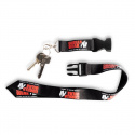 Lanyard, black/red, Gorilla Wear