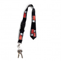 Lanyard, black/red, Gorilla Wear