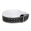 4 Inch Padded Leather Belt, black, Gorilla Wear