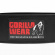 4 Inch Padded Leather Belt, black/red, Gorilla Wear