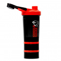 Shaker 2 Go 760 ml, black/red, Gorilla Wear