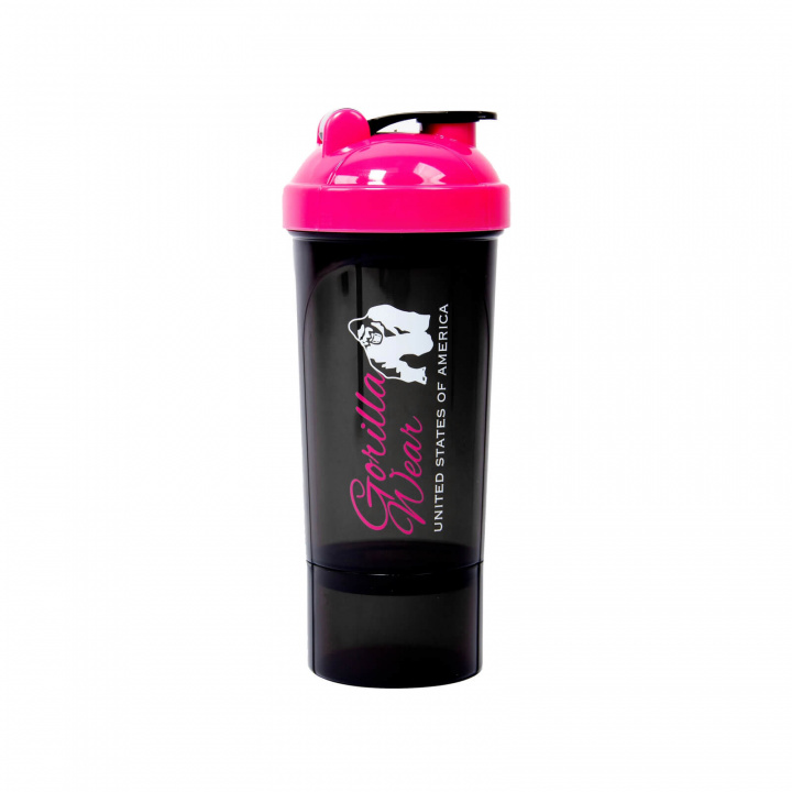 Kolla in Shaker Compact 500 ml, black/pink, Gorilla Wear hos SportGymButiken.se