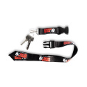 Eloy Lanyard, black/red, Gorilla Wear