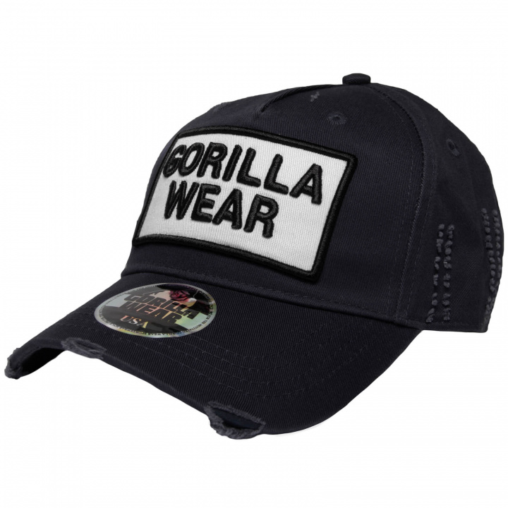 Kolla in Harrison Cap, black/white, Gorilla Wear hos SportGymButiken.se