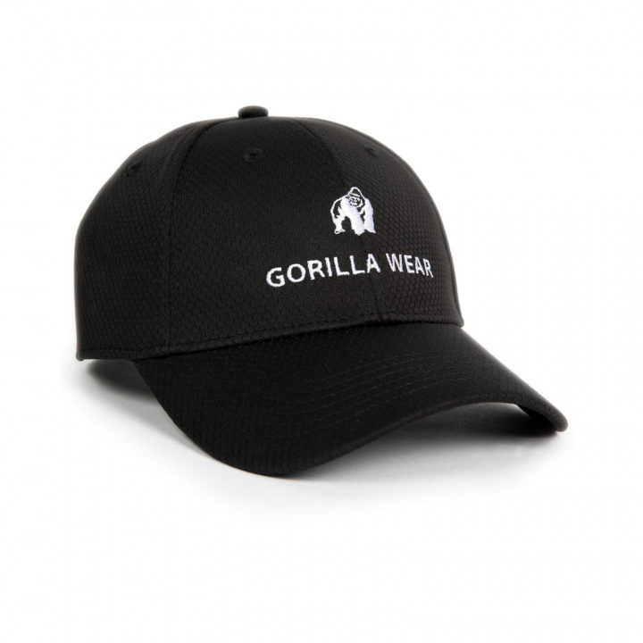 Kolla in Bristol Fitted Cap, black, Gorilla Wear hos SportGymButiken.se