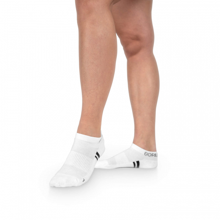 Kolla Quarter Socks 2-Pack, white, Gorilla Wear hos SportGymButiken.se