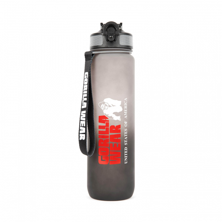 Gradient Water Bottle 1000 ml, black/grey, Gorilla Wear i gruppen Sport & Fitness / Träningstillbehör / Vattenflaskor & Shakers hos Sportgymbutiken.se (GW-99221-908)