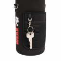 Water Bottle With Sleeve 2 L, black, Gorilla Wear