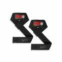 Padded Silicone Lifting Straps, black