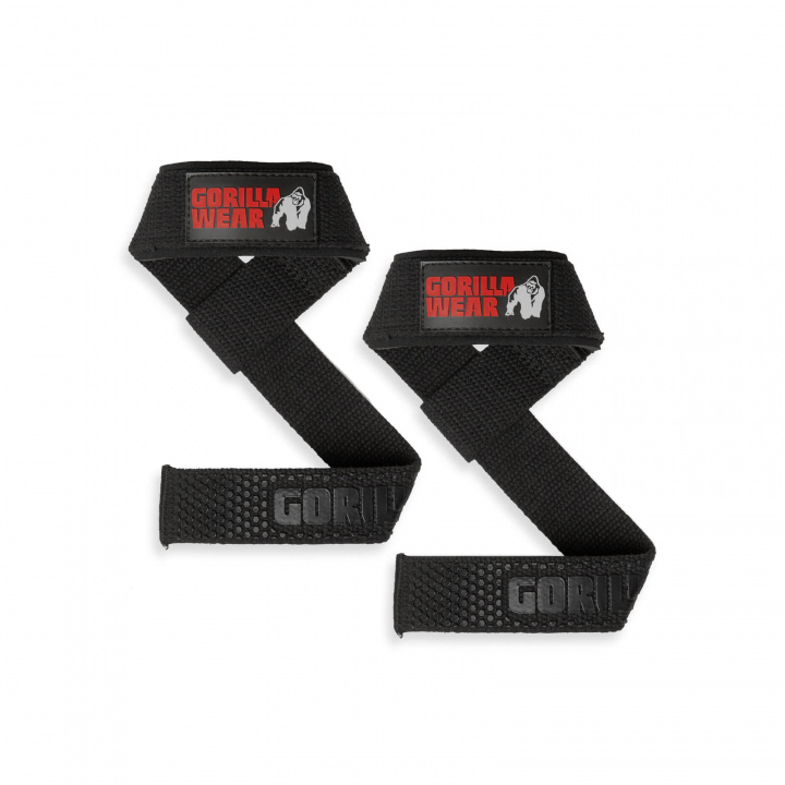 Padded Silicone Lifting Straps, black i gruppen Sport & Fitness / Träningstillbehör / Dragremmar & Grepp hos Sportgymbutiken.se (GW-99256-900)