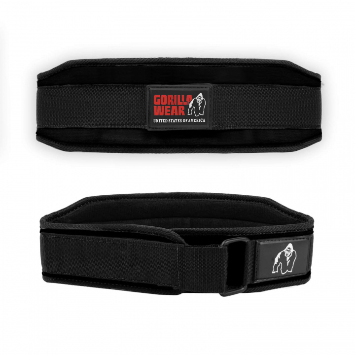 Kolla 4 Inch Womens Lifting Belt, black, Gorilla Wear hos SportGymButiken.se