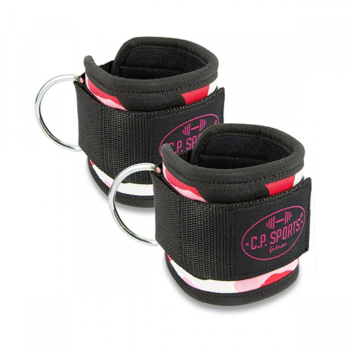 Ankle Straps Premium, pink camo i gruppen Styrka / Draghandtag / Fotmanschett hos Sportgymbutiken.se (GW-G4-3-pica)