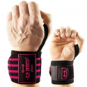 Strongman Wrist Wraps, 50 cm, black/pink