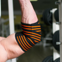 Elbow Wraps Pro, 1.3 cm, black/orange, C.P. Sports