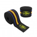 Knee Wraps, black/blue-red-yellow, 2 m, C.P. Sports