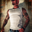 Basic Tanktop, white, Yakuza