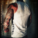 Logo Tanktop, white, Yakuza