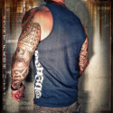 Logo Tanktop, dark blue, Yakuza