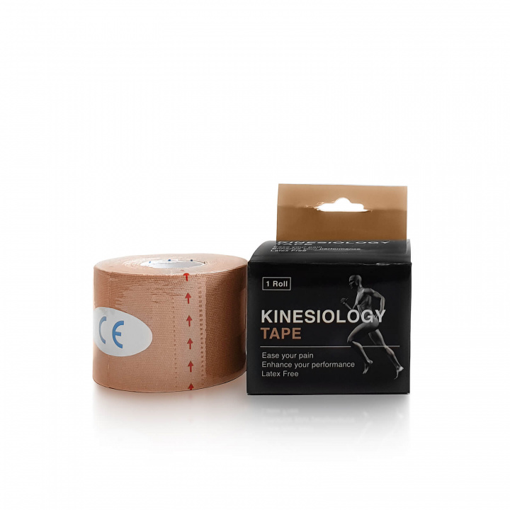 Kolla in Kinesiology Tape, 5 cm x 4,5 m, beige hos SportGymButiken.se