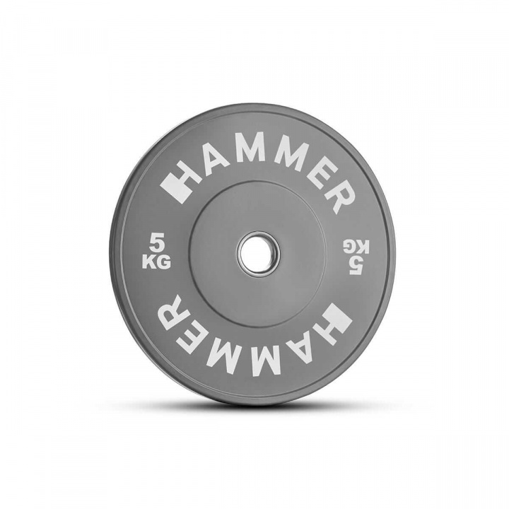Bumper Viktskiva, 1 x 5 kg, Hammer i gruppen Styrka / Viktskivor, stänger & lås / Viktskivor 50 mm hos Sportgymbutiken.se (HM-17051)