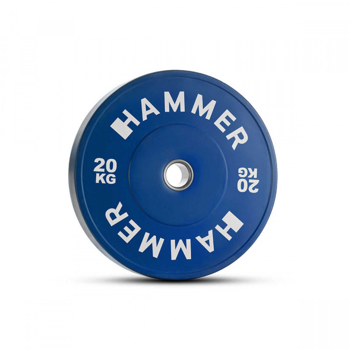 Bumper Viktskiva, 1 x 20 kg, Hammer i gruppen Styrka / Viktskivor, stänger & lås / Viktskivor 50 mm hos Sportgymbutiken.se (HM-17054)