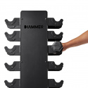 Hexhantelset med ställ, 10-par: 1 - 10 kg, Hammer